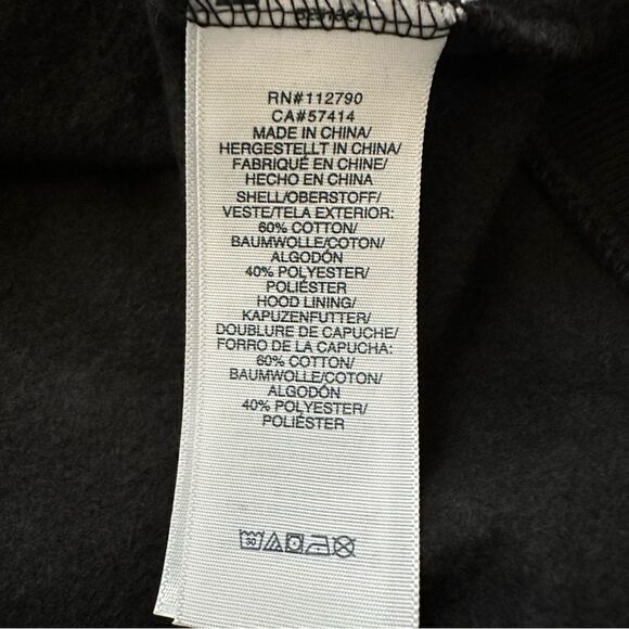 True Religion Horseshoe Logo Raised Micro TR Hoodie XL Style 107188 Jet Black - Picture 7 of 7